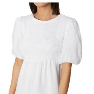 Faithful the Brand Lorica open-back shirred linen